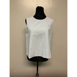 Achro Light Blue Sleeveless Tank Top women’s size Medium zip up back